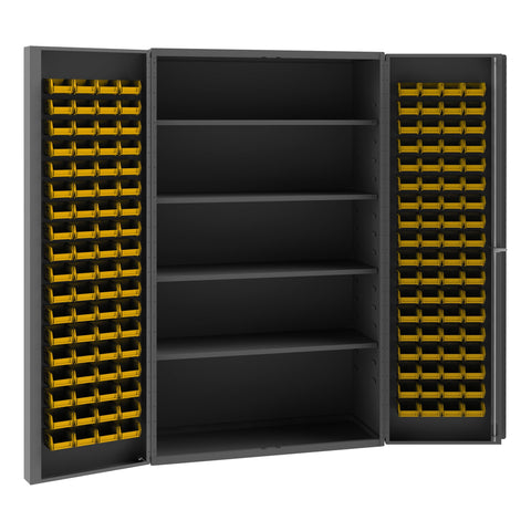 Durham Cabinet with 144 Bins, SJC-DLP-144-4S-95, 4 Shelves