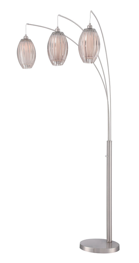 Lite Source Lotuz Arch Floor Decor Lamp, Chrome