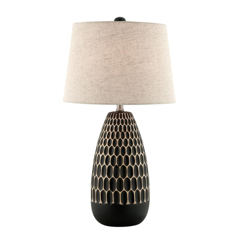 Lite Source Rupali Black Ceramic Table Lamp