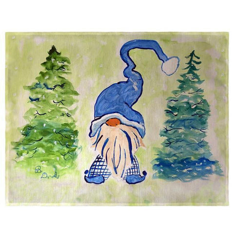 Betsy Drake Interiors Gnome & Christmas Trees Place Mat Set of 4