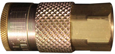 Milton (785) 1/4" FNPT Female T-Style Air Compressor Quick Connect Fitting Coupler