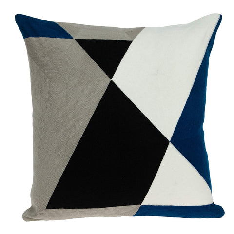 Parkland Collection Hexa Contemporary Multicolor Pillow Cover with Poly Insert
