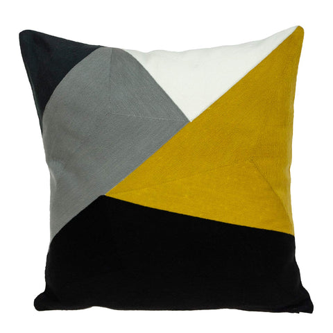 Parkland Collection Contix Contemporary Multicolor Pillow Cover with Poly Insert