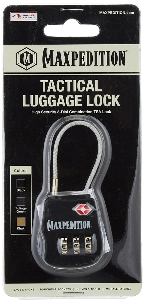 Maxpedition Tactical Luggage Lock, Black