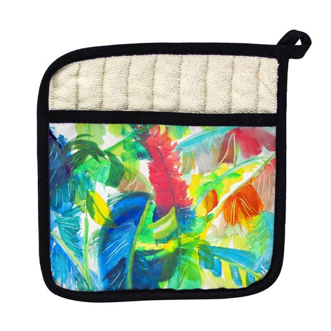 Betsy Drake PT1113 Abstract Palms Pot Holder
