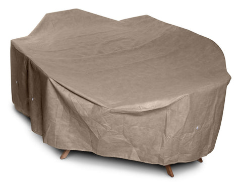 KoverRoos 35550 KoverRoos III Medium Dining Set Cover, Taupe - 96 L x 60 W x 30 H inch