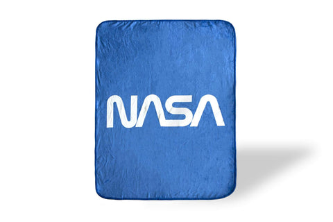 JUST FUNKY NASA Logo Fleece Soft Throw Blanket | Large NASA Blanket | NASA Logo Design Soft Blankets and Throws | Official NASA Throw Blankets | Measures 60 x 45 Inches