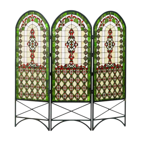 Meyda Tiffany Quatrefoil Classical Room Divider, 60" W x 58" H