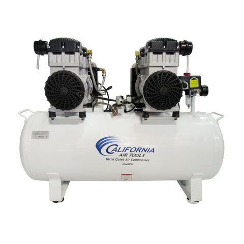 California Air Tools 20040DCAD Powerful 4.0 HP Ultra Quiet and Oil-Free Air Compressor, 20 Gallon Tank, 75 dB Noise Level, White, 220v 60hz, with 80% Air Drying System and Automatic Drain Valve
