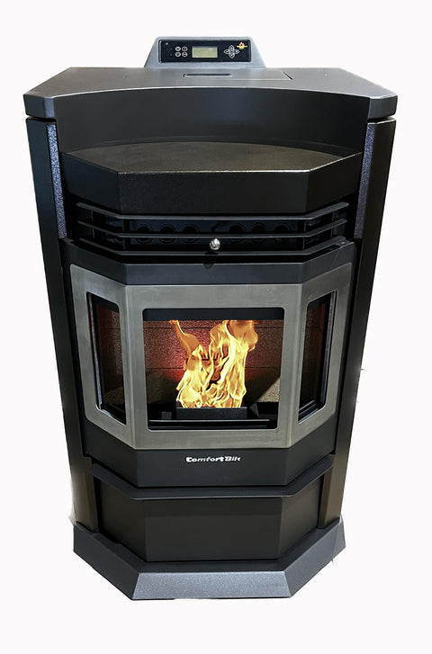 Comfortbilt Pellet Stove-HP22-N SS Brown EPA 80 lbs. Hopper Capacity Stainless Trim