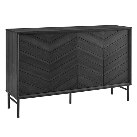 Modway EEI-6336-BLK Harper Chevron Sideboard, Black