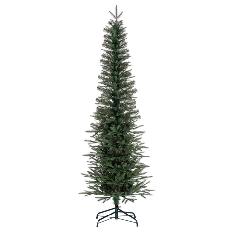 Vickerman 6.5' Bixley Pencil Fir Artificial Christmas Tree, Unlit - Faux Brixley Pencil Fir Christmas Tree - Seasonal Indoor Home Decor