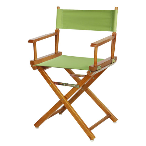 Casual Home 200-55/021-72 Director Chair 18" - Classic Height Honey OakFrame/Lime Green Canvas