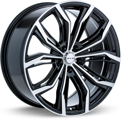 RTX® (RTX) • 081926 • Black Widow • Black Machined • 18x8 5x114.3 ET42 CB73.1