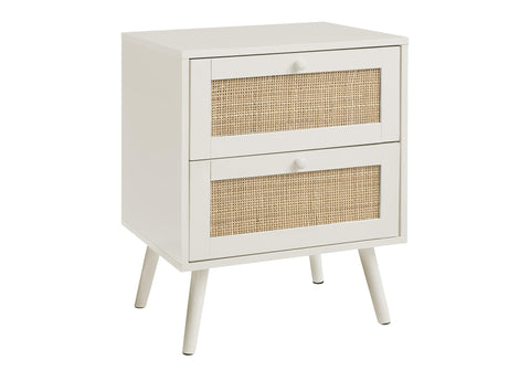 Monarch Specialties I 3619 Accent Table, Side Table, End, Bedroom, Living Room, Nightstand, White Laminate