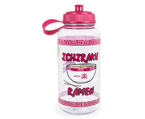 JUST FUNKY Naruto Shippuden Ichiraku Ramen Water Bottle | Bpa-Free Large Plastic Water Jug With Screw Top Lid | Hydration For Outdoor Sports, Gym, Yoga | Holds 32 Ounces