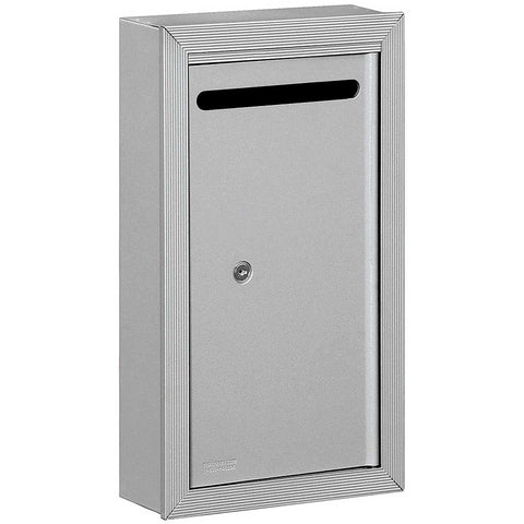 Letter Box (Includes Commercial Lock) - Slim - Surface Mounted - Aluminum - Private Access