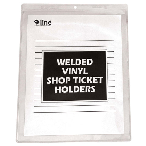 C-Line Vinyl Shop Ticket Holders, Both Sides Clear, 9 x 12 Inches, 50 per Box (80912)