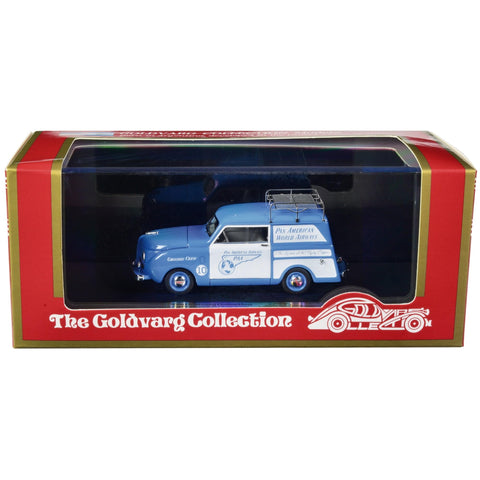 Goldvarg Collection GC-PAA-004 1948 Crosley Station Wagon Blue & White Pan American Airways Ground Crew with Roof Rack Limited Edition to Worldwide 1-43 Scale Model Car - 240 Piece