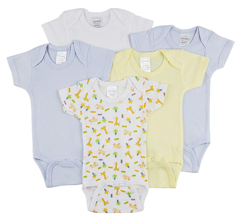 bambini Short Sleeve One Piece 5 Pack - Newborn