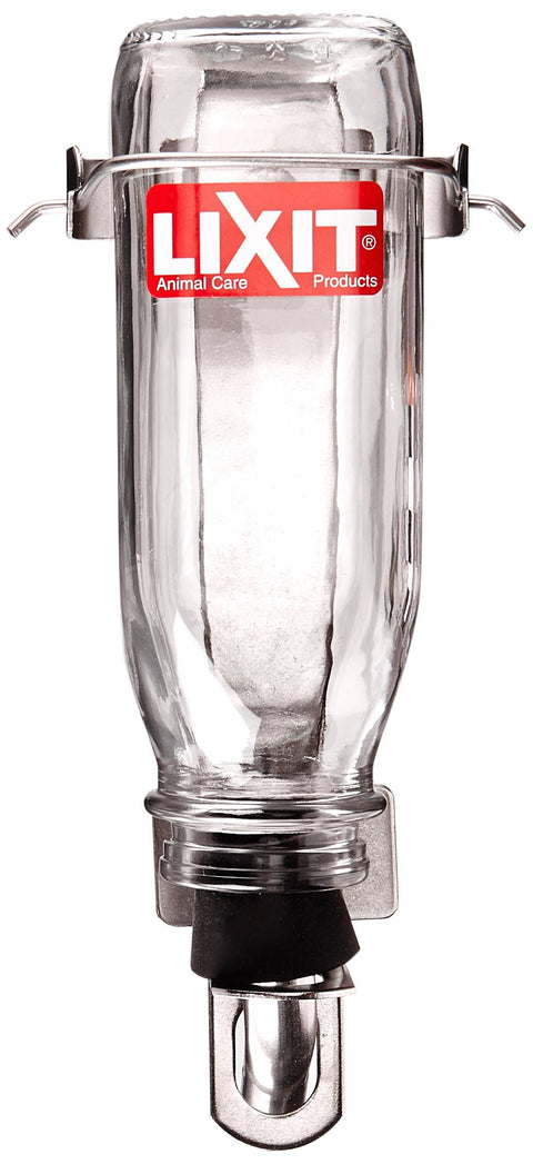 Lixit Heavy Duty Deluxe Glass Water Bottles for Birds, Dogs and Small Animals. (16oz Large Tube)