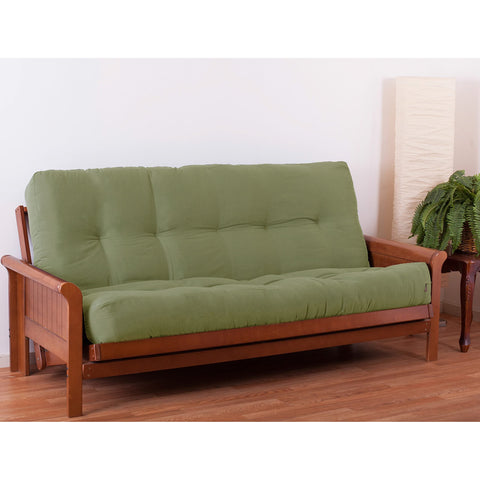 Blazing Needles Renewal 9" Twill Futon Mattress, Queen, Sage