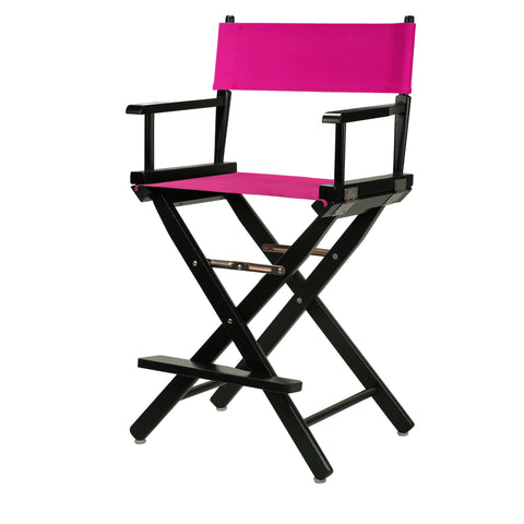 Casual Home 220-02/021-30 Director Chair 24" - Counter Height BlackFrame/Magenta Canvas