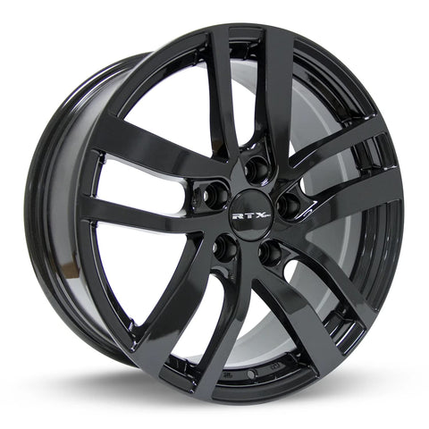 RTX PILOT Custom Wheel - 18x8, 45 Offset, 5x120.65 Bolt Pattern, 64.1mm Hub - Gloss Black Rim
