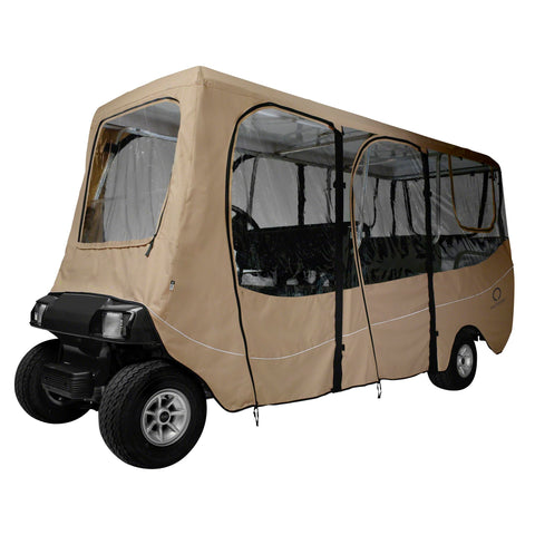 Classic Accessories Fairway Extra Long Roof 6-Person Deluxe Golf Cart Enclosure