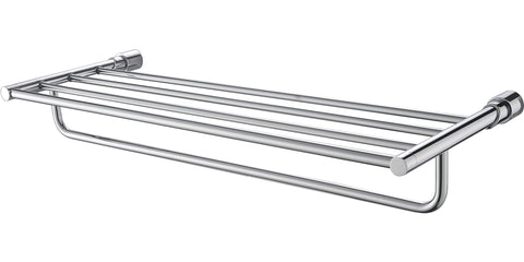 ALFI brand AB9523 Towel Bar & Shelf Bathroom Accessory, 24", Polished Chrome