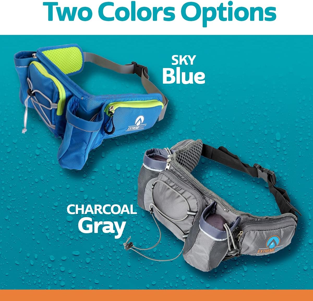 Detachable Hydration Waist Pack (Large) Blue