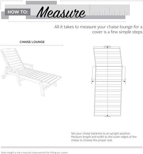 Classic Accessories Ravenna Water-Resistant 86 Inch Patio Chaise Lounge Chair Cover, 2-Pack, Patio Furniture Covers