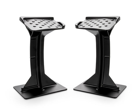 Black Boar ATV Rear Lounger Foot Pedestal - Durable Powder-Coated Cast Aluminum Design & Perforated Surface for Firm Foot Hold - Mounts to Most ATV Footboards - 8-3/8” (H) x 4” (W) - Set of 2 (66017)