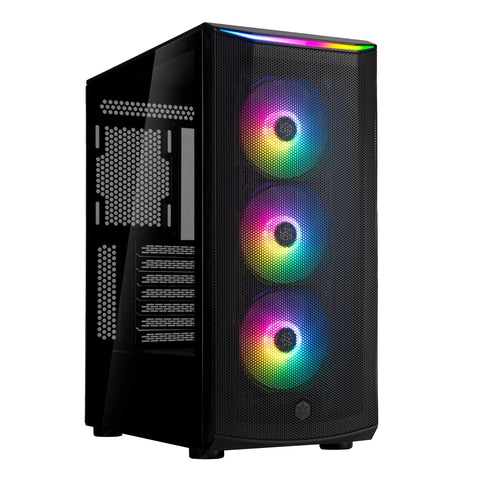 Silverstone Technology FARA 512Z High Airflow ATX Mid-Tower Chassis with Dual Radiator Support & ARGB Lighting, SST-FA512Z-BG