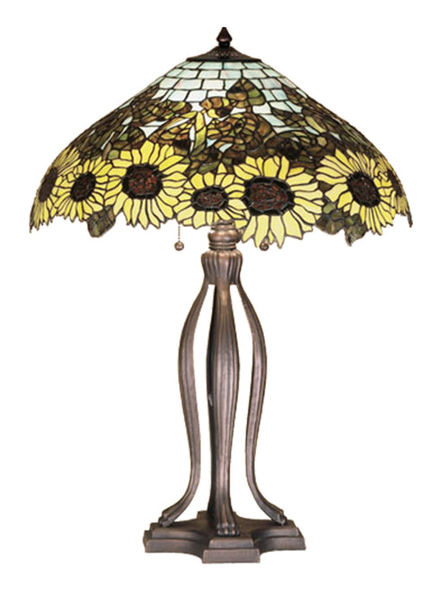 Meyda 30" H Wild Sunflower Table Lamp