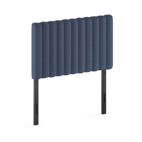 Furinno Roanne Upholstered Tufted Headboard Denim Twin