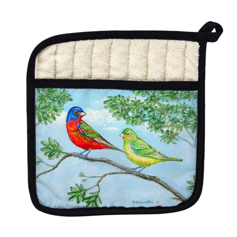 Betsy Drake PT890 Pair of Buntings Pot Holder