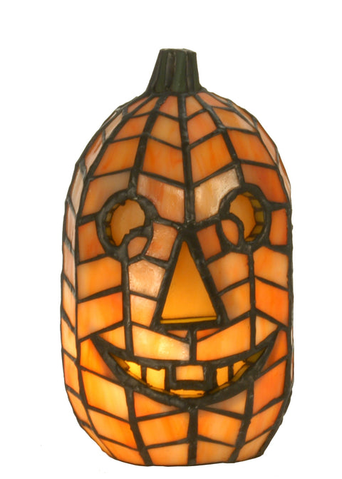Meyda Tiffany 68100 Jack O'Lantern Accent Lamp, 8.5" Height