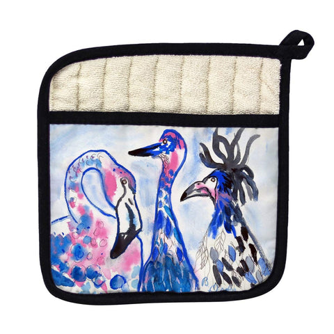 Betsy Drake PT840 More Looney Birds Pot Holder