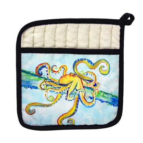 Betsy Drake PT637 Crazy Octopus Pot Holder