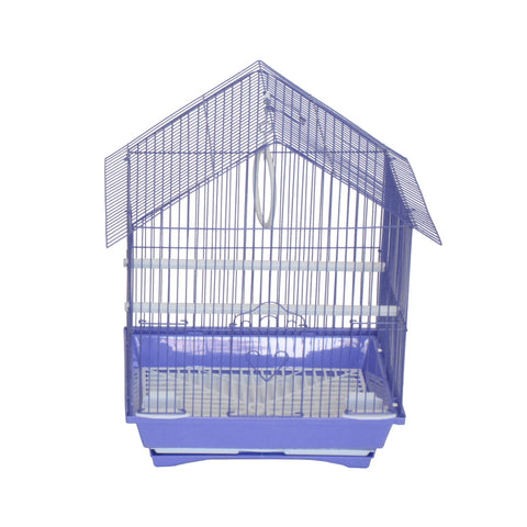 YML A1314MPUR House Top Style Small Parakeet Cage, 13.3" x 10.8" x 17.8"