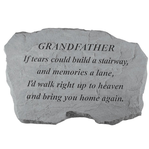 Kay Berry- Inc. 97320 Grandfather-If Tears Could Build A Stairway - Memorial - 16 Inches x 10.5 Inches x 1.5 Inches