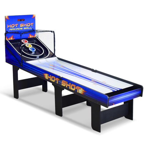 Hathaway Hot Shot 8-ft Arcade Ball Roll and Score Machine Table with LED Electronic Scoring System, Great for Family Recreation Game Rooms