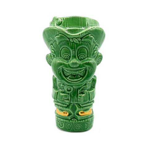 Geeki Tikis General Mills Ceramic Mug, Lucky Charms Lucky the Leprechaun | Official Cereal Mascot Collectible Tiki Cups | Cocktail Glasses, Tropical Drinkware For Home Barware Set | Holds 16 Ounces