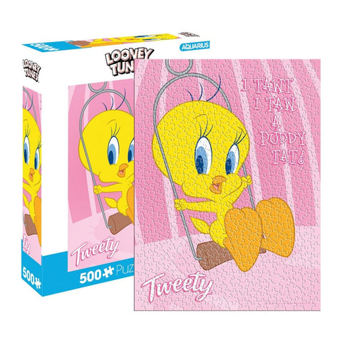 Aquarius Looney Tunes Tweety (500 Piece Jigsaw Puzzle) - Glare Free - Precision Fit - Officially Licensed Looney Tunes Merchandise & Collectibles - 14x19 Inches