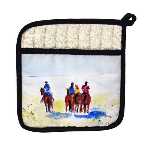 Betsy Drake PT708 Beach Riders Pot Holder