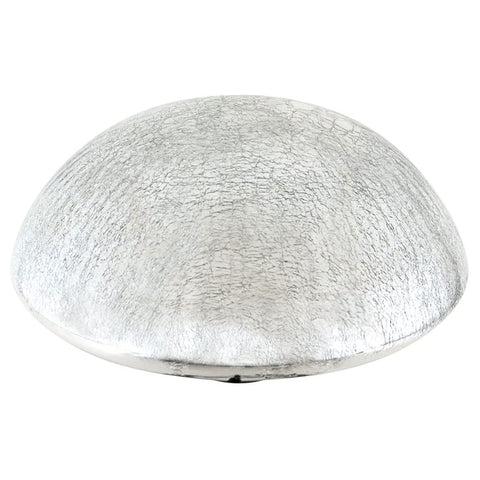 Achla Designs Glass Toadstool Mushroom Gazing Ball, Silver