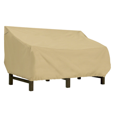 Classic Accessories Terrazzo Water-Resistant 58 Inch Deep Seated Patio Loveseat Cover, Patio Bench Cover