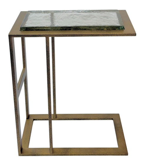 Castella C-End Table - Antique Brass