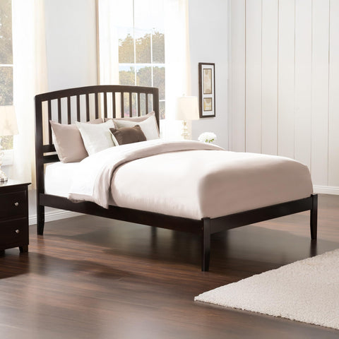Atlantic Furniture AR8831001 Richmond Platform Bed with Open Foot Board, Full, Espresso